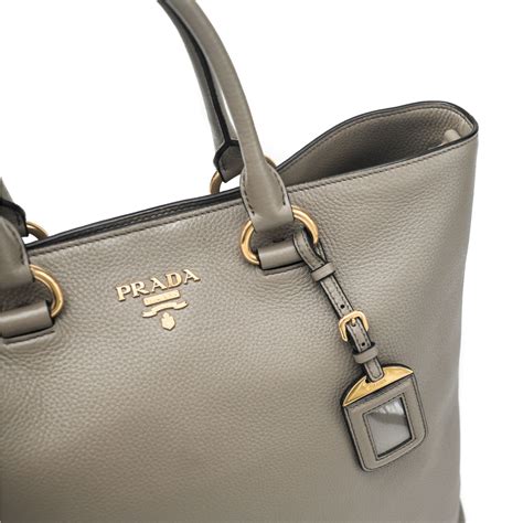 Prada vitello leather tote